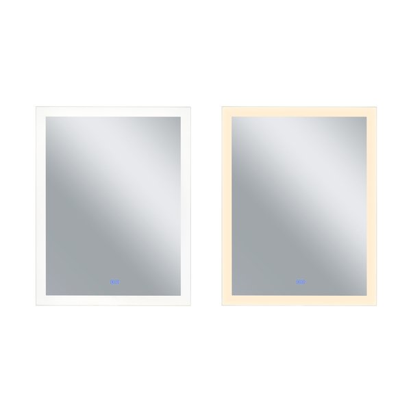 Cwi Lighting Rectangle Matte White Led 32 In. Mirror From Our Abigail Collection 1233W32-40